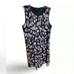 Womens Polka Dot Shift Dress Size 10